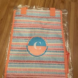 Thirty one cinch tote . Monogrammed with a C . NWT